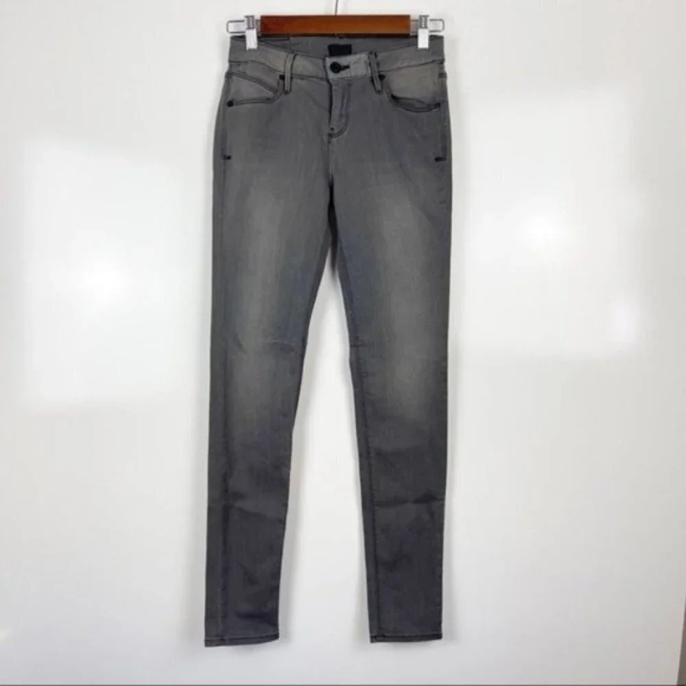 RtA Gray Skinny Moto Jeans Size 26